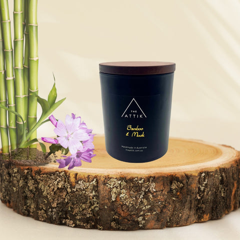 Bamboo & Musk Candle - theattik.com.au