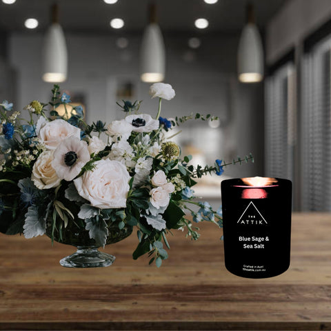 Blue Sage & Sea Salt Candle - theattik.com.au