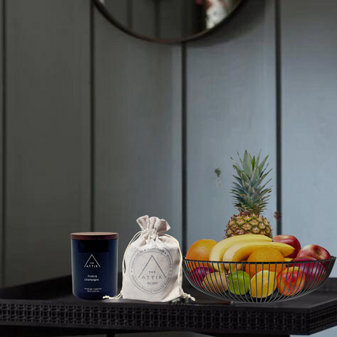 Fruits and Champagne Candle - theattik.com.au