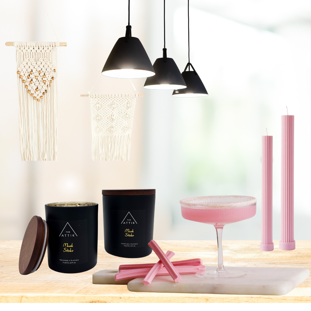 Musk Sticks  - Glass Jar Candle - theattik.com.au