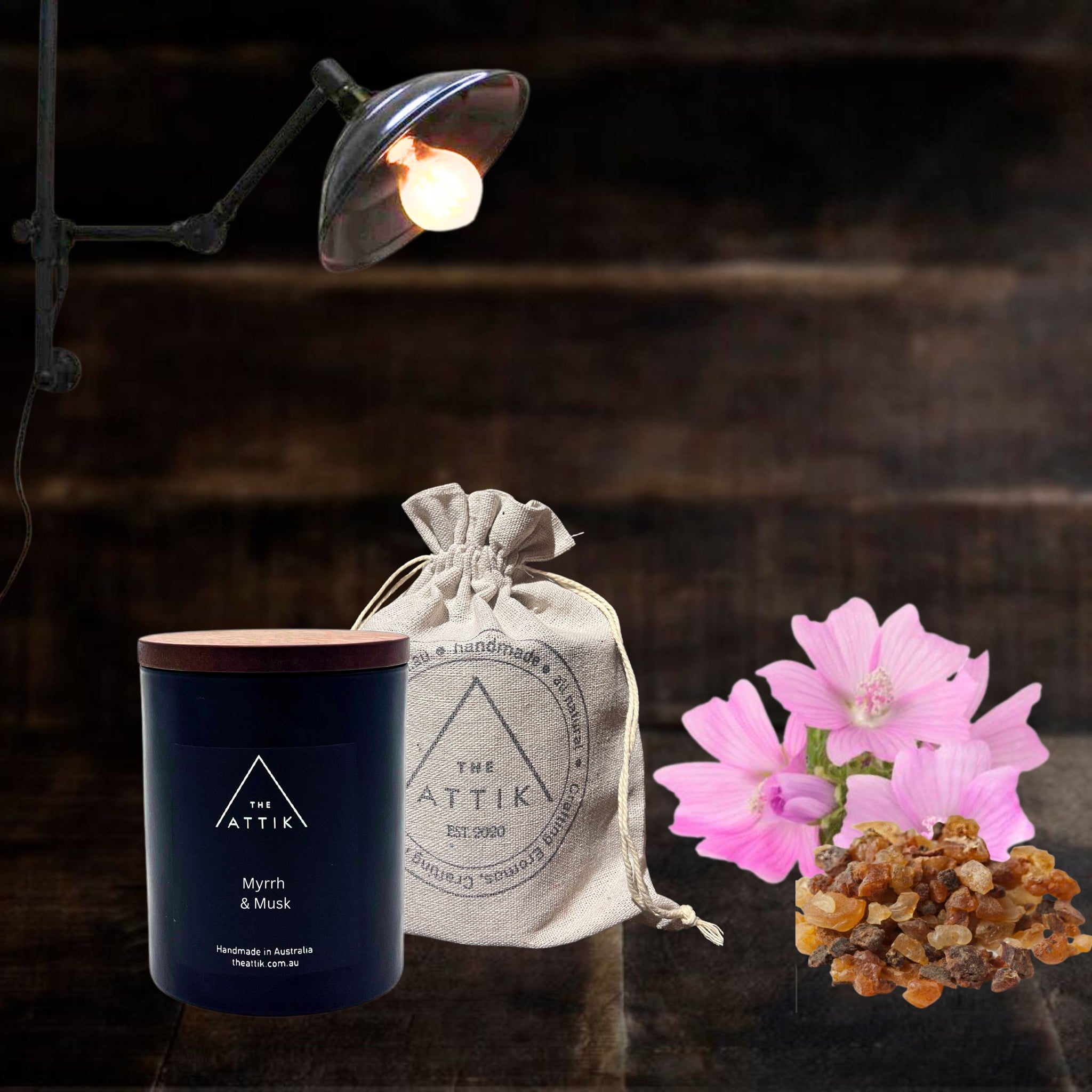 Myrrh & Musk Candle - theattik.com.au